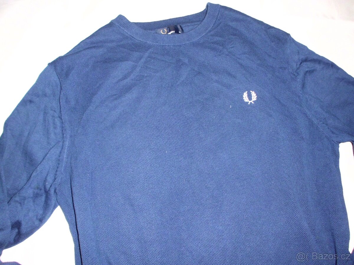 Fred Perry pánsky sveter tmavomodrý XL - 3