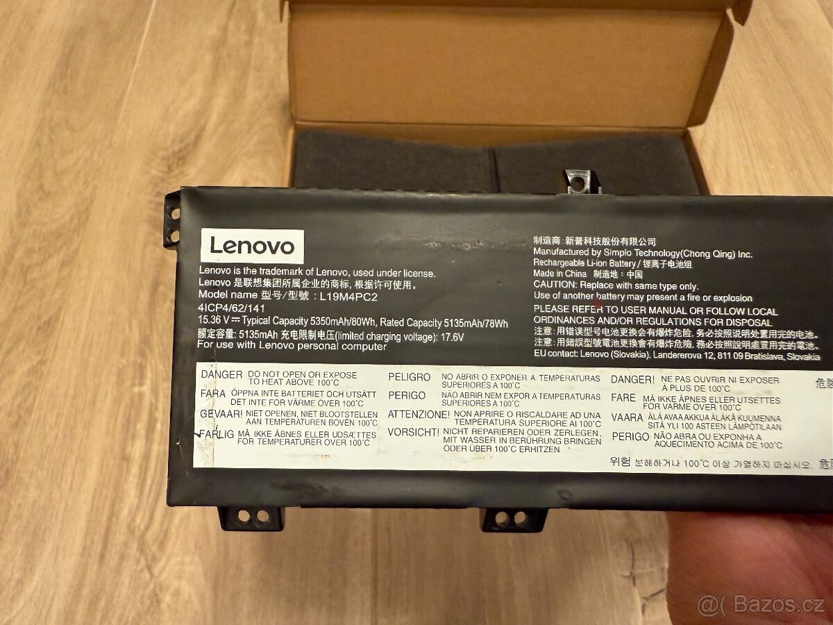 Originální baterie z notebooku Lenovo Legion 5-17IMH05 - 3