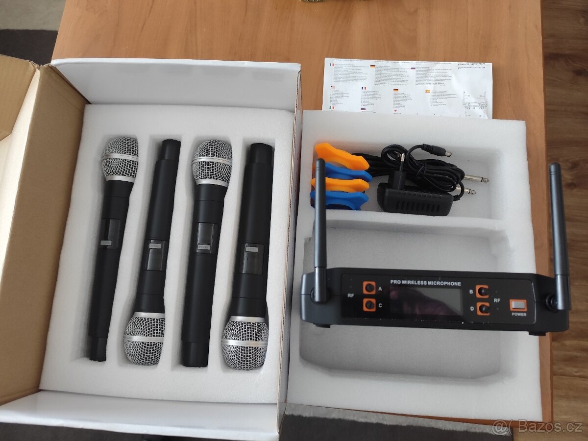 Prodám 4ks bezdrátové mikrofony - 3