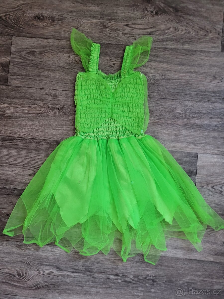 Dětský zelený kostým víly, vel. 4-5 let - 3