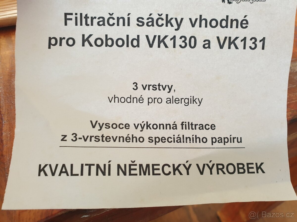 Sáčky Vorwerk Kobold VK 130, VK131 - 3