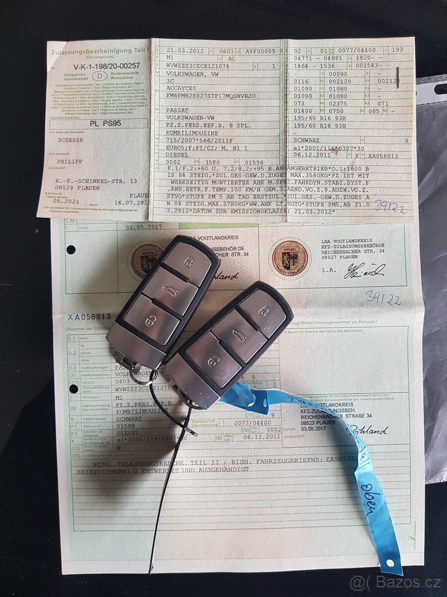 VW Passat Variant B7, 1.6TDI - 2012 karoserie + doklady D př - 3