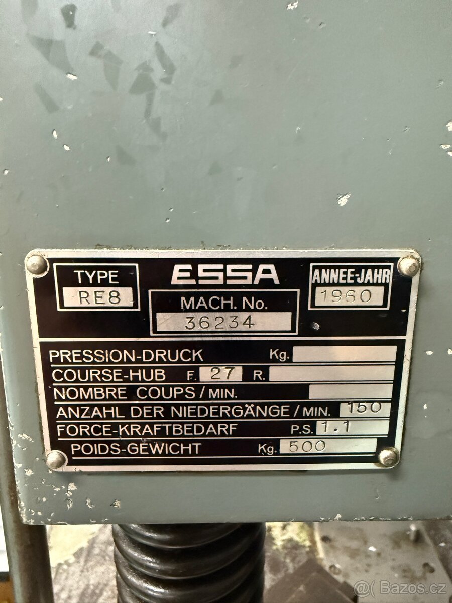 Klikový lis 4t - ESSA RE 8 - 3