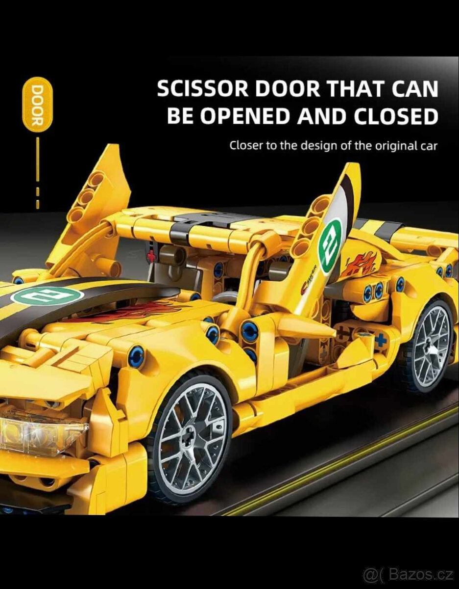 NOVÁ stavebnice závodní auto 456 dilků - 3