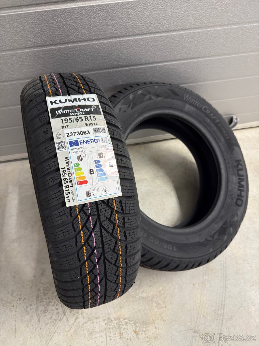KUMHO Z195/65 R15 WINTERCRAFT WP52+ 91T - 2Ks - 3