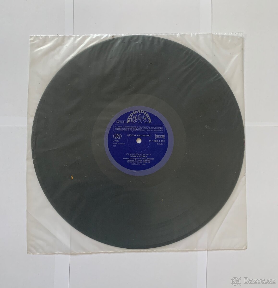 PRODÁM GRAMOFONOVOU DESKU - JOHAN SEBASTIAN BACH ORGAN WORKS - 3