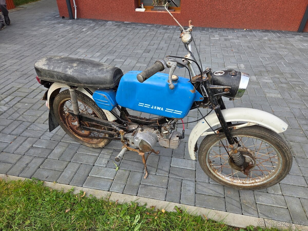 Jawa 23 Mustang bez TP, modrý původní 4. - 3