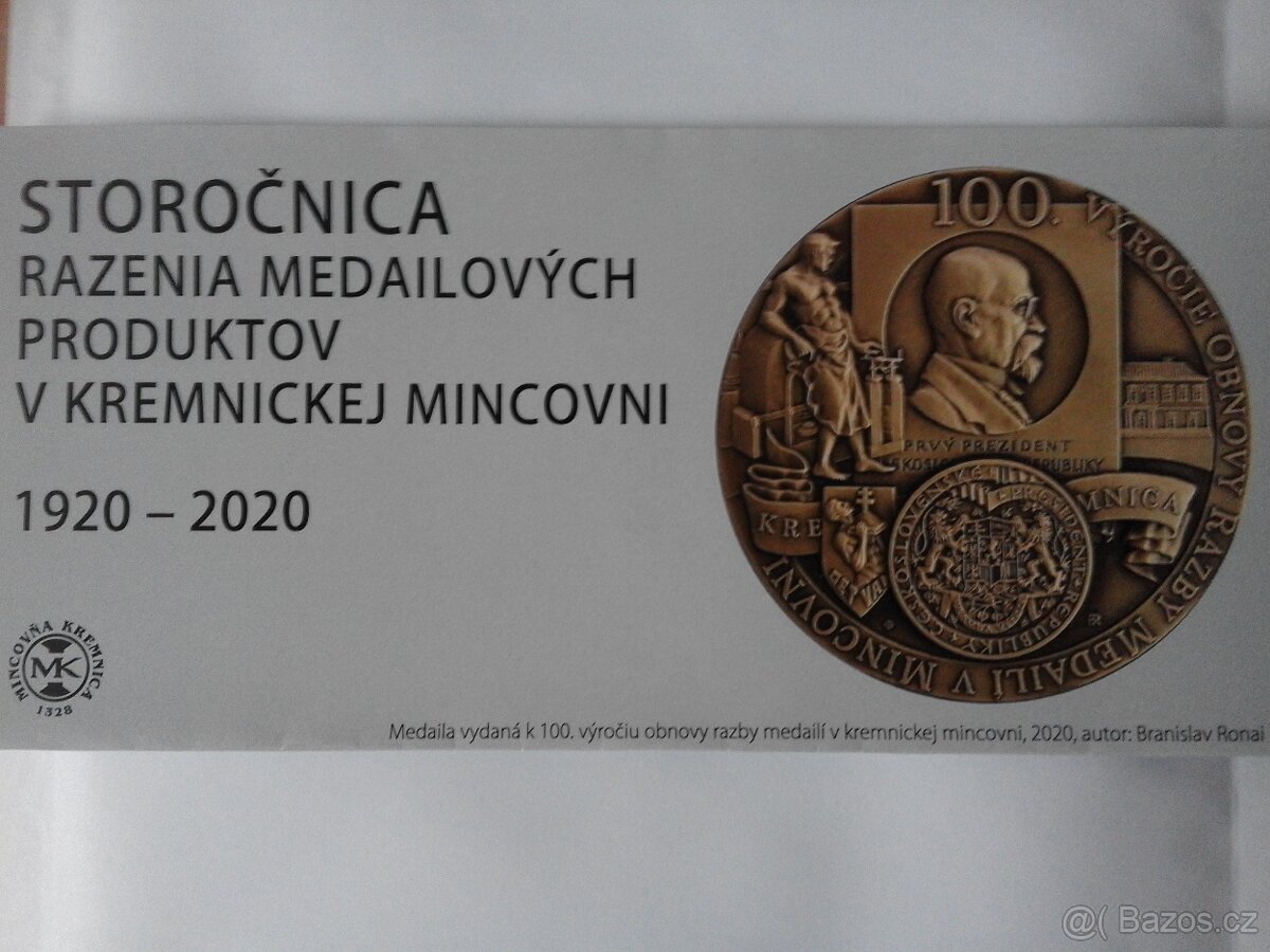 Medaile 100. let výročí obnovení ražby medailí v Kremnici - 3