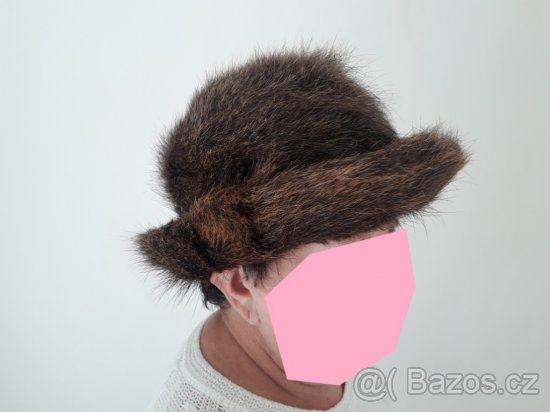 KOŽEŠINOVÝ KLOBOUK Z NUTRIE dámský nenošený - 3