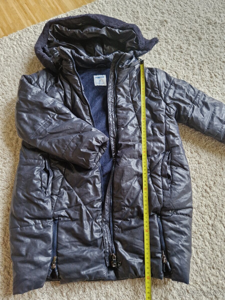 Bunda H&M vel. 140, zimní bunda vel.128, zn. Mayoral - 3