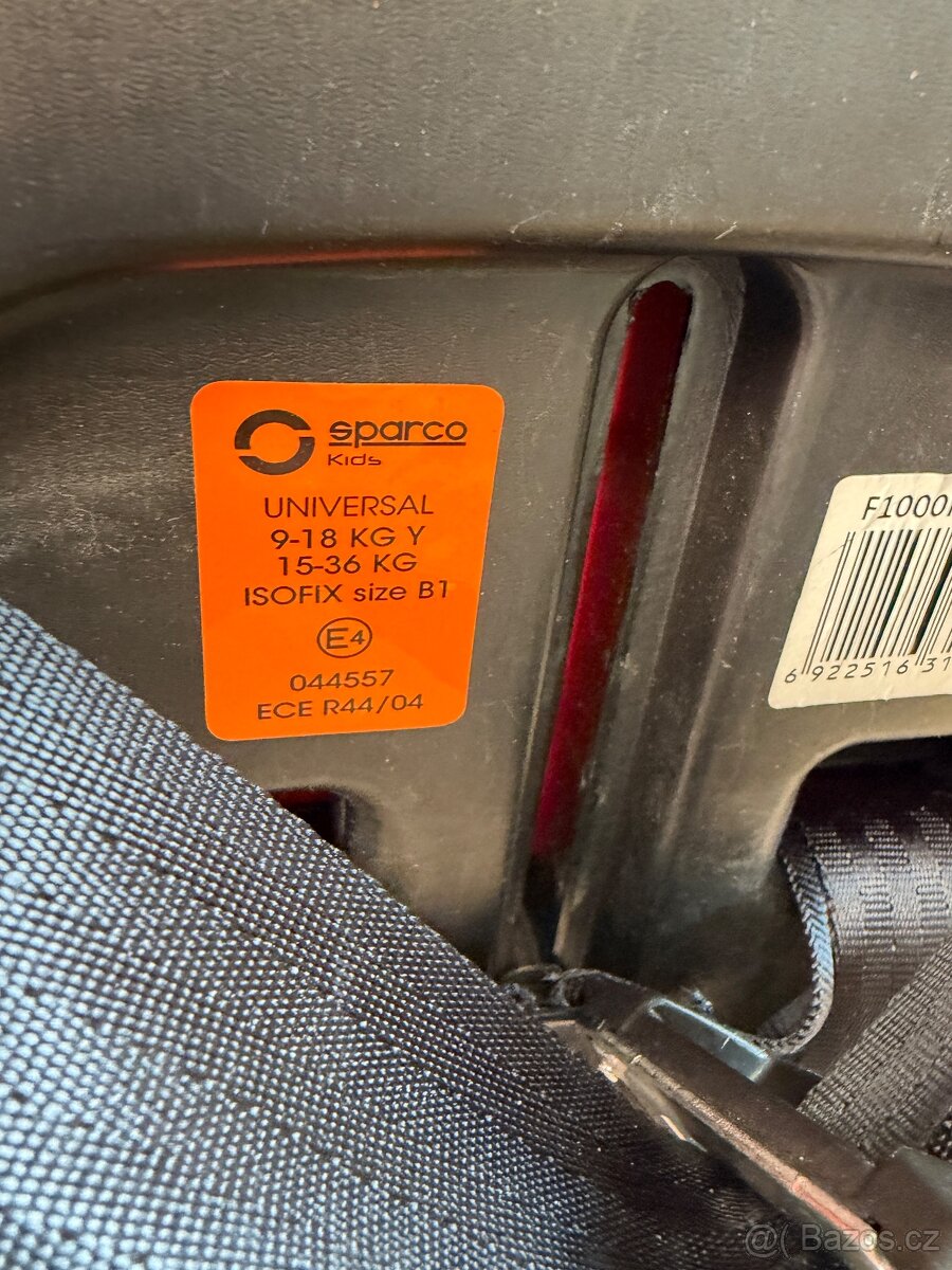 Dětská autosedačka SPARCO CORSA F1000K ISOFIX - použité - 3