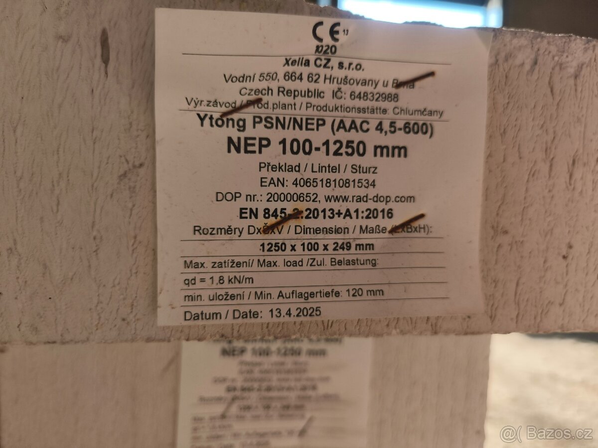 Překlad NEP 100x249x1250 P4,4-600 - 3