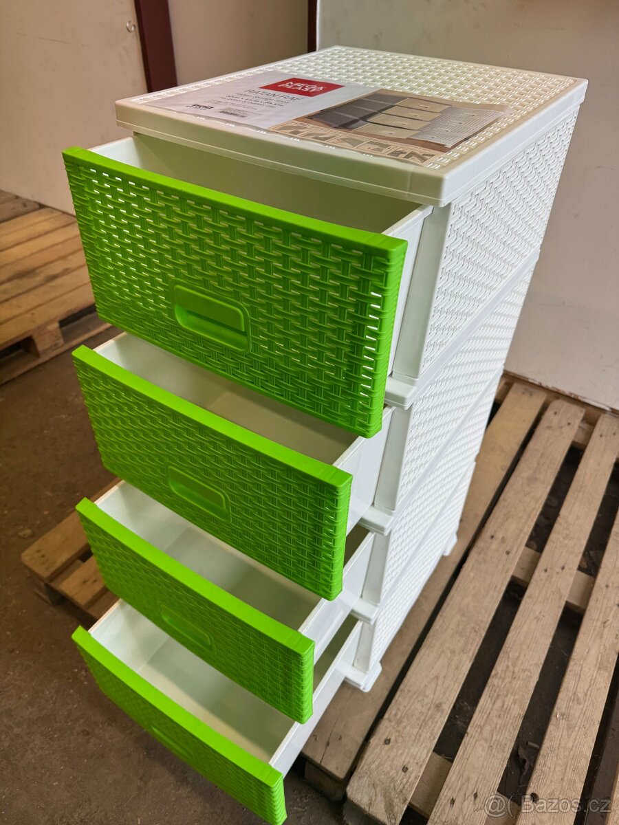 Komoda polyratan se zásuvnými šuplíky Mega Plast - 3