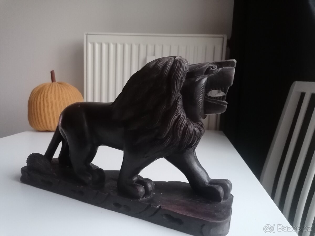 Lev dřevěný velky - 3