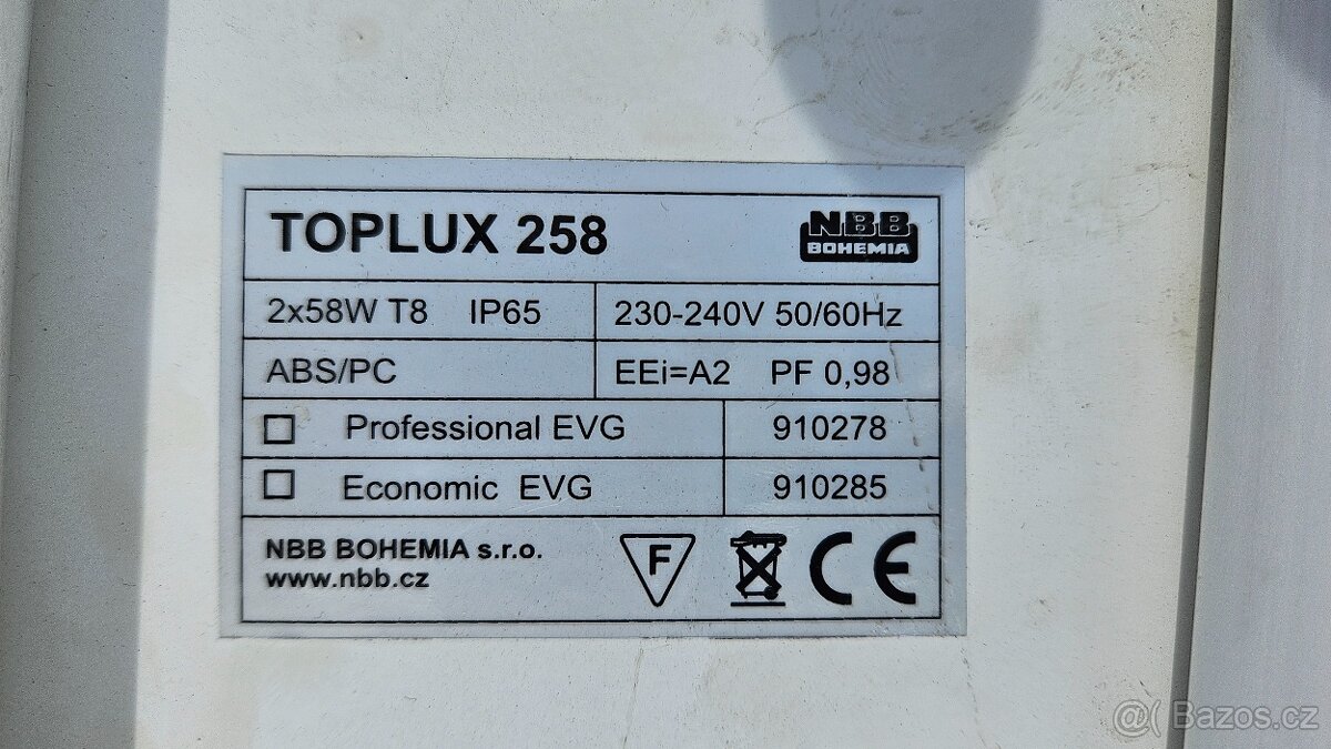 Zářivkové svítidlo včetně 2 zářivek - 150 a 120 cm - 3