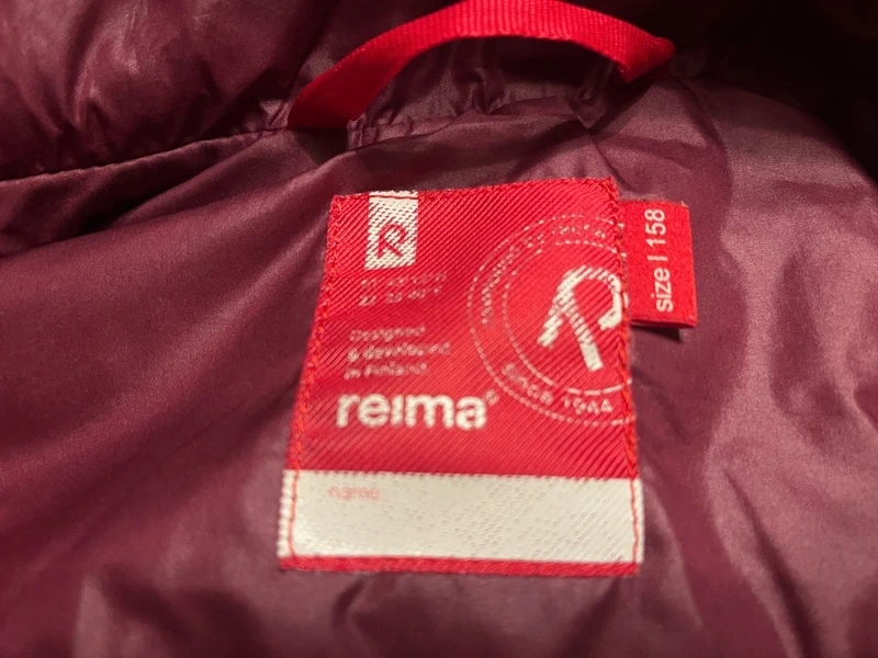 Dívčí péřová fialová bunda / vesta Reima, vel. 158 - 3