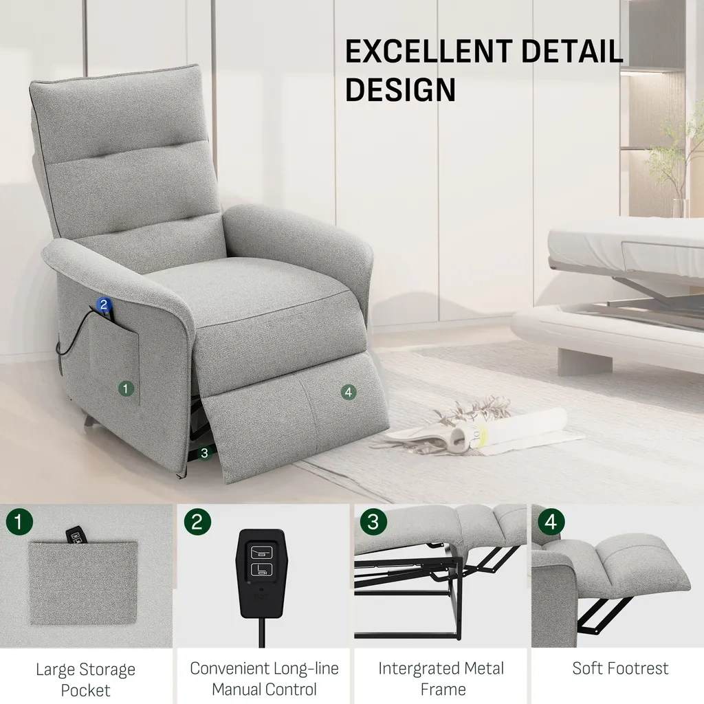 Elektrické polohovací křeslo - nové - 3