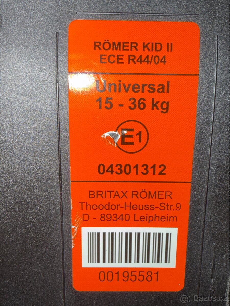Autosedačka ROMER Britax 15-36kg - 3