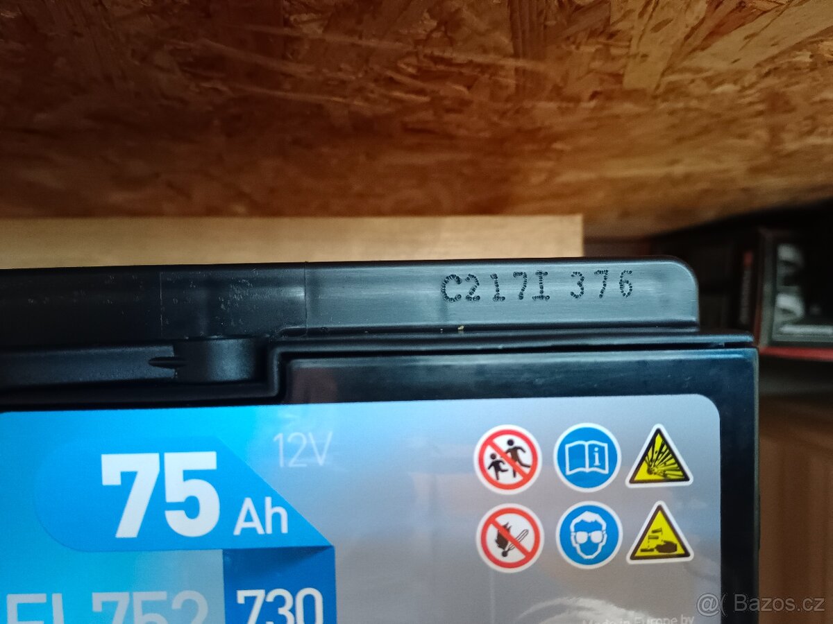 autobaterie Exide EFB 75Ah 730A - 3