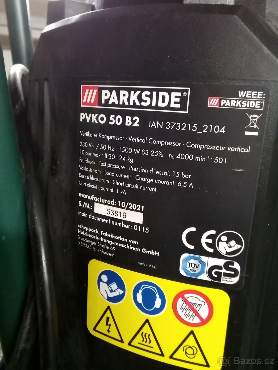 Kompresor Parkside PVKO 50 B2 - 3