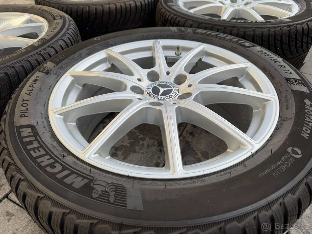 Originál alu kola Mercedes 5x112 R17 zimní zánovní - 3