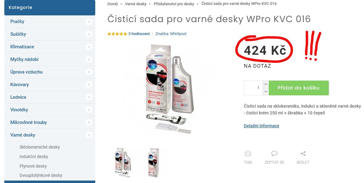 Nová sada pro čištění keramických a indukčních desek čistič - 3