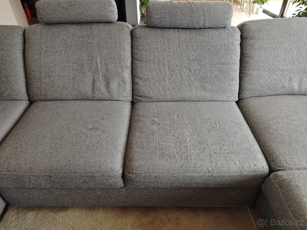 Sedací souprava U šedá - 3