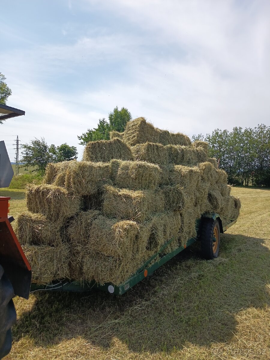Prodám malé hranaté balíky sena - 3
