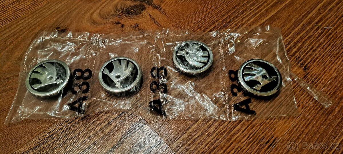 Středové krytky hliníkových kol ŠKODA - 3
