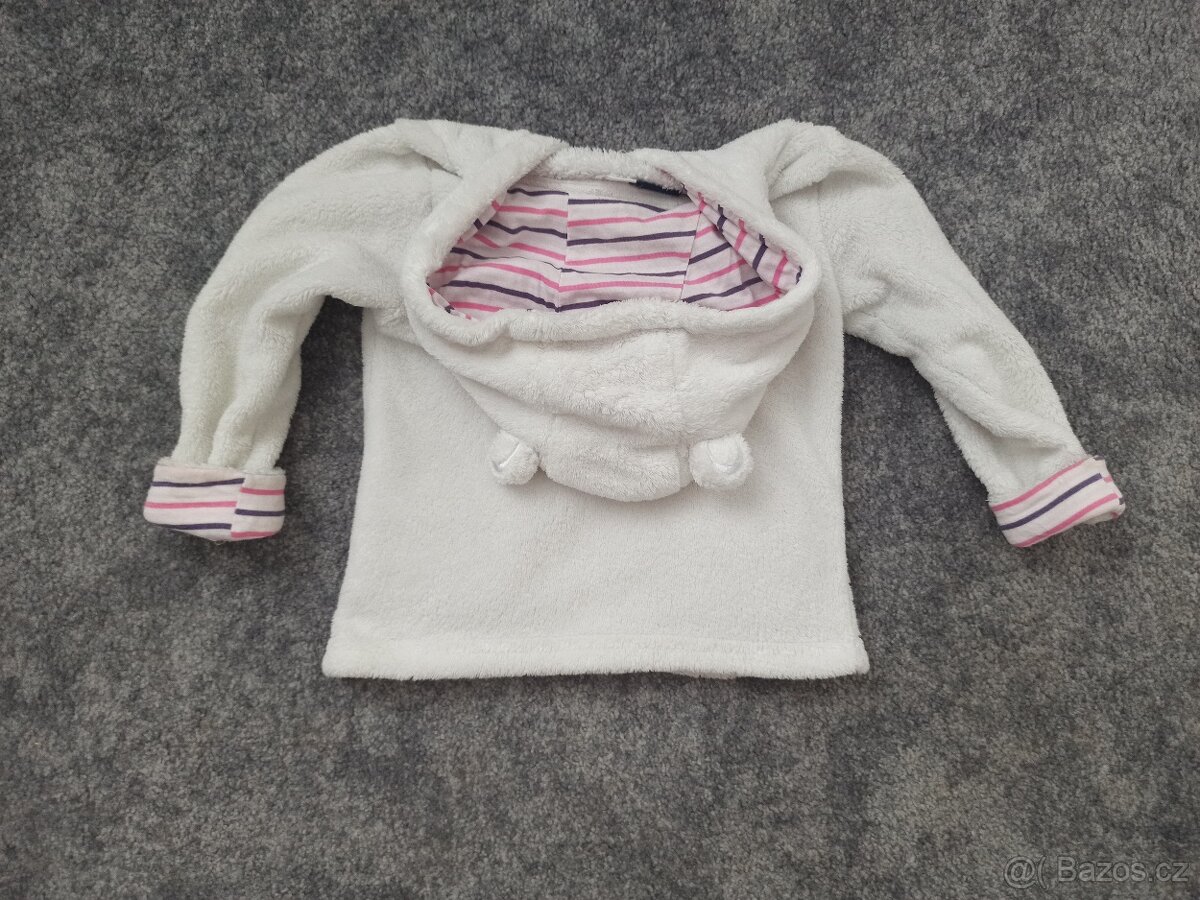 Bílá mikina vel. 86/92 - 3