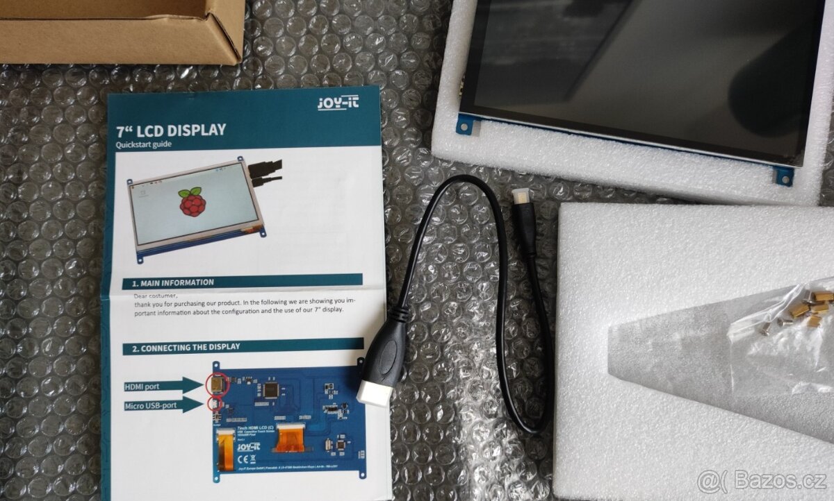 Touch Display 7" pro Raspberry PI HDMI USB - 3