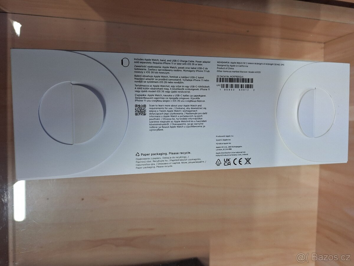 Apple Watch SE 3 GPS 44mm Midnight Aluminium Case with Midni - 3