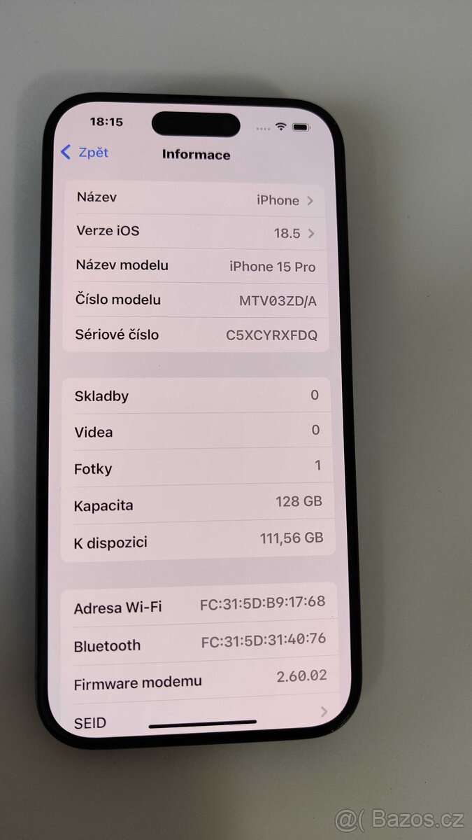 Apple iPhone 15 Pro 128GB, Blue Titanium - 3