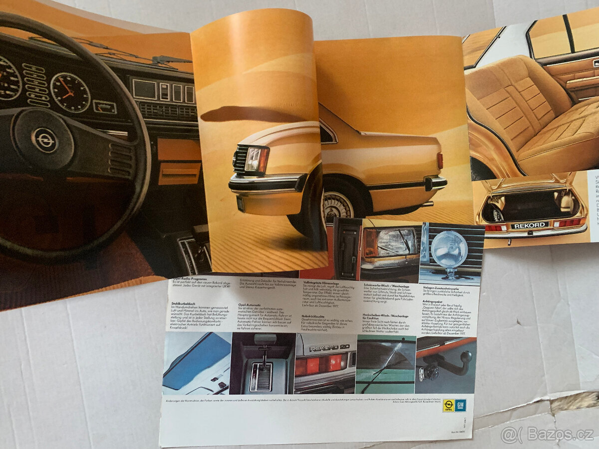 Starý prospekt Opel Rekord, 14 stran A4 - 3