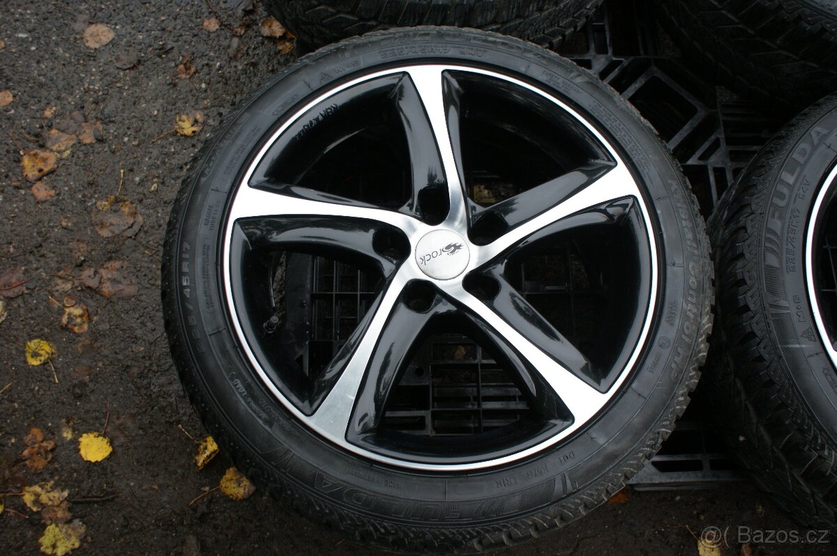 hezka dvoubarevna alu 17 Brock VW Seat Audi Skoda zimni pneu - 3