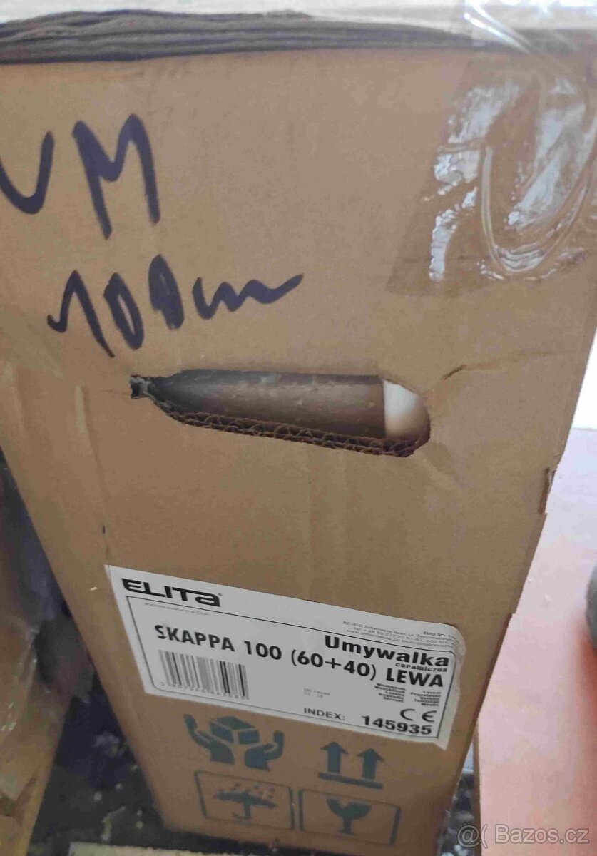 Veliké umyvadlo s odkládací plochou nové - 3