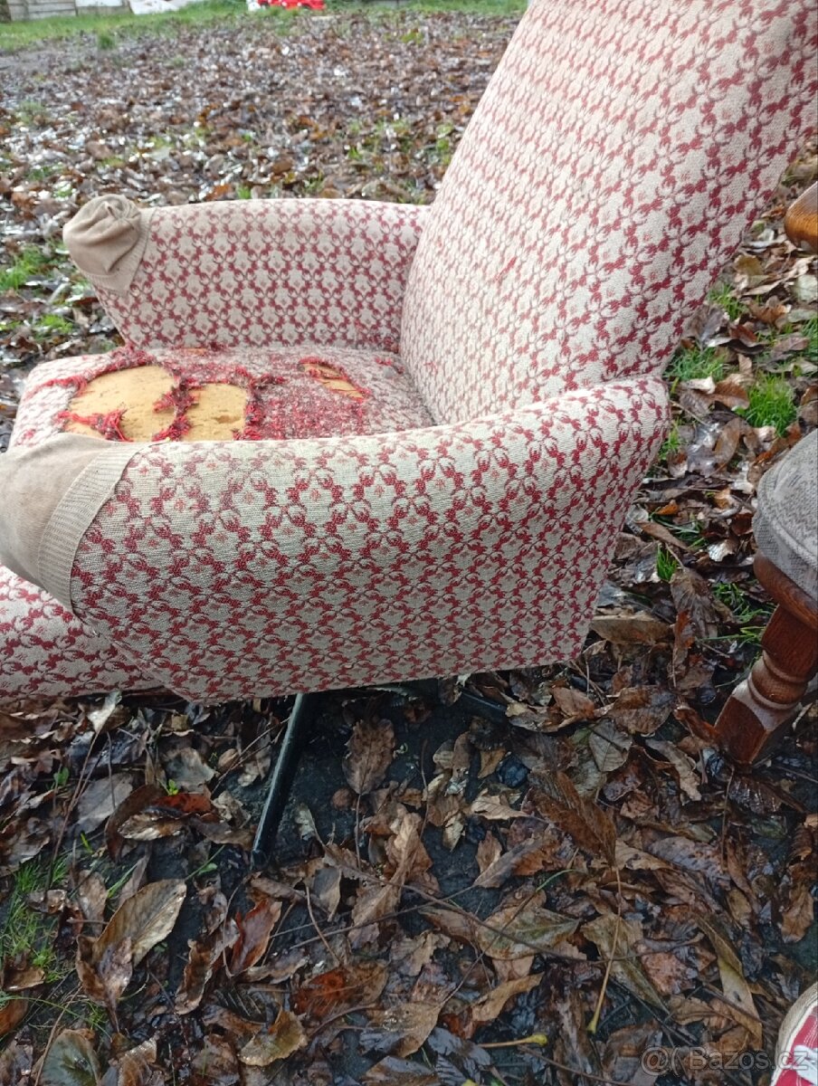 Křeslo Halabala ušák - 3