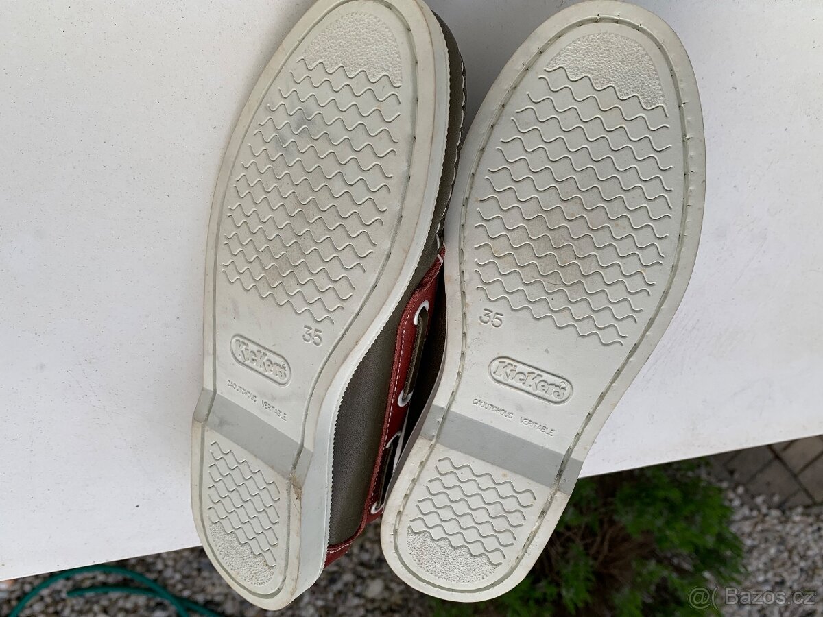 KicKers dětaské mokasíny celokožené, NOVÉ, vel.35 - 3