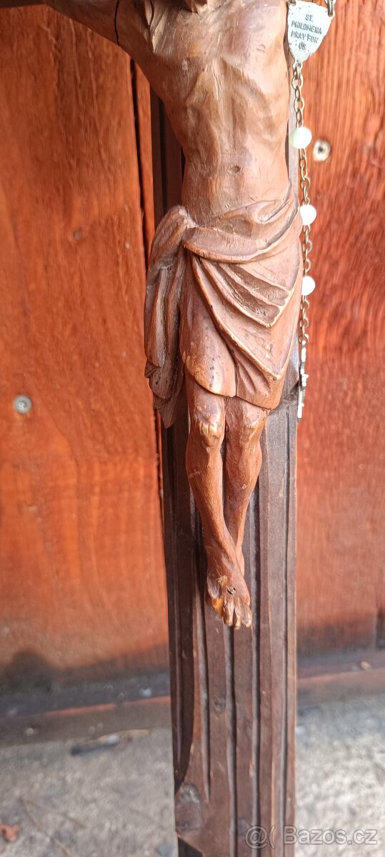 Dřevěná socha Krista z roku 1890 - 3