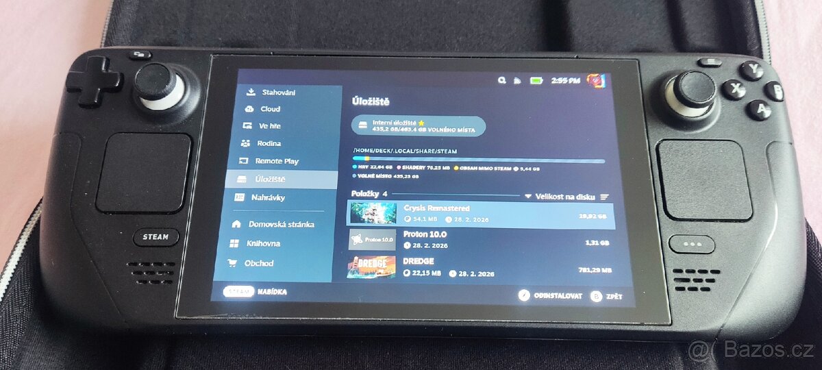 Steam Deck LCD 512 GB+Hall joysticky+JSAUX kryt - 3