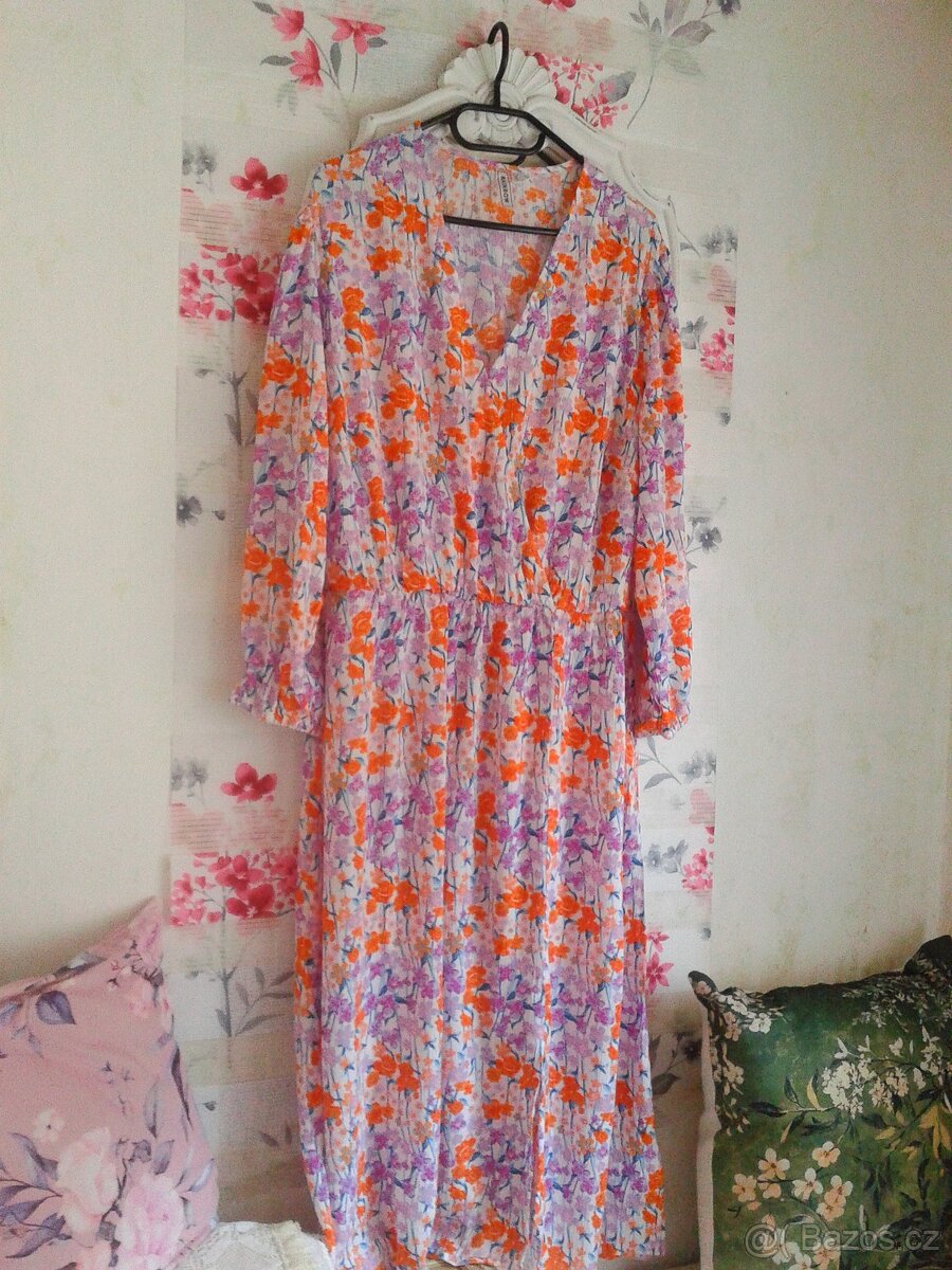 Krásné midi šaty 46/48 - 3