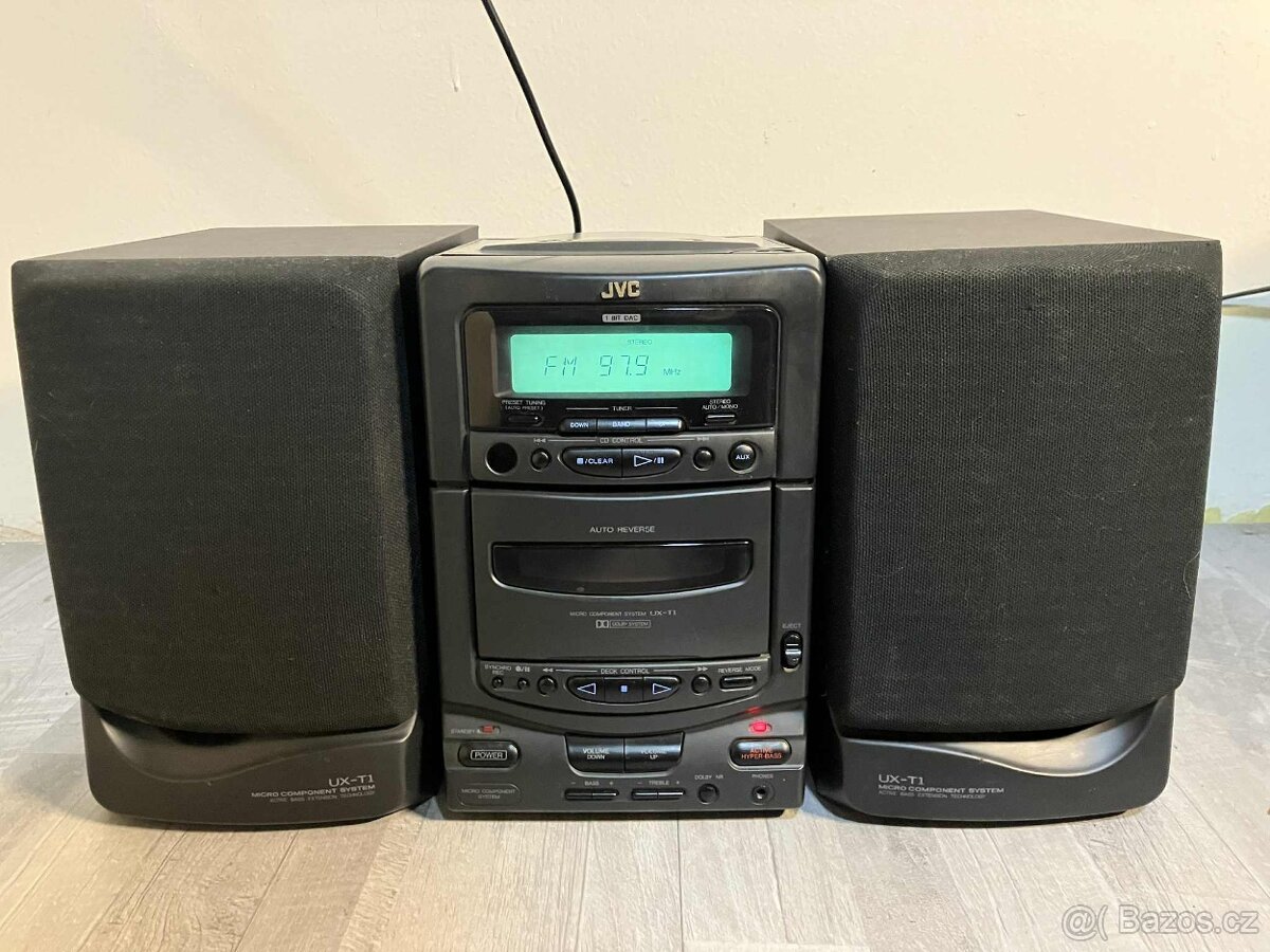 JVC UX-T1 mini hifi věž+repro+d.o. 1994 - 3