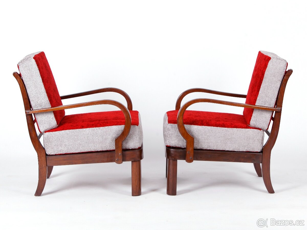 Luxusní starožitná křesla po renovaci, 2 kusy. - 3