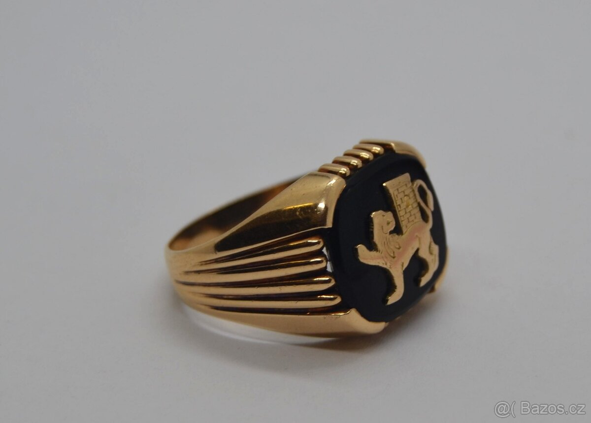 Zlatý pánský prsten - 3
