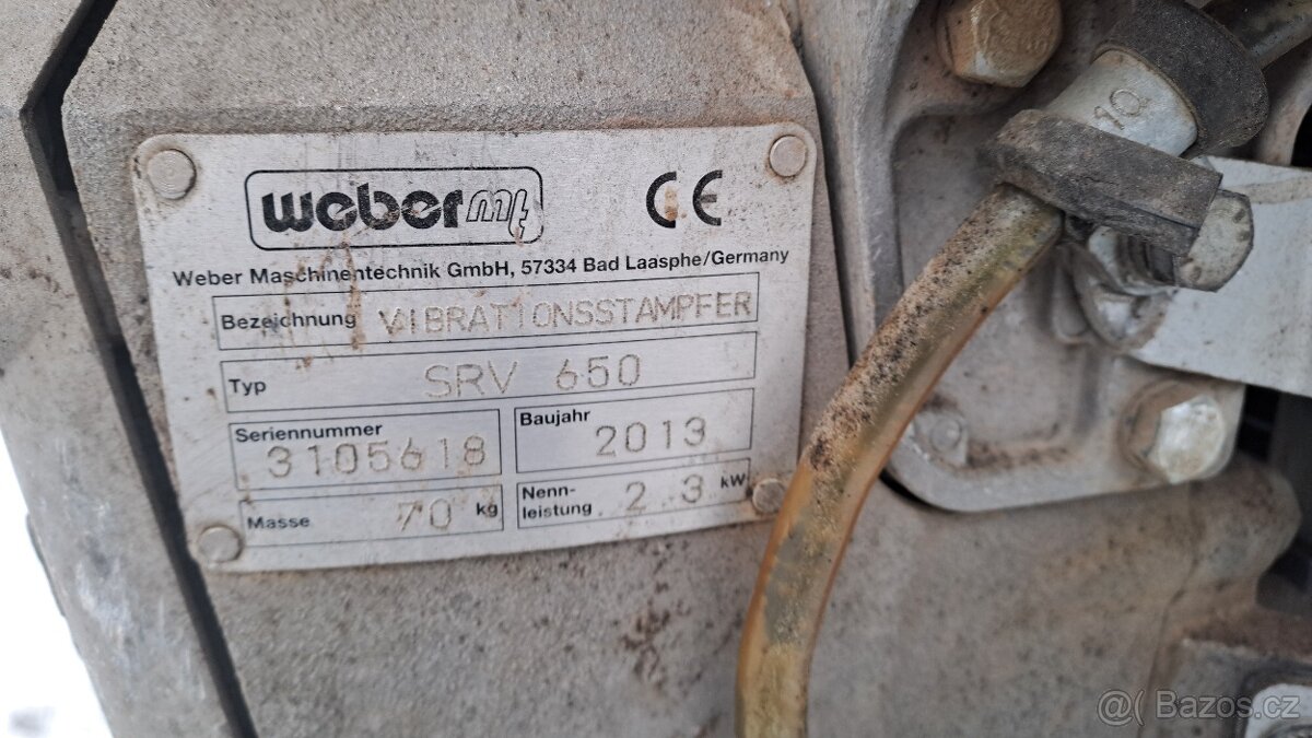 VIBRAČNÍ PĚCH WEBER SRV 650 - 3