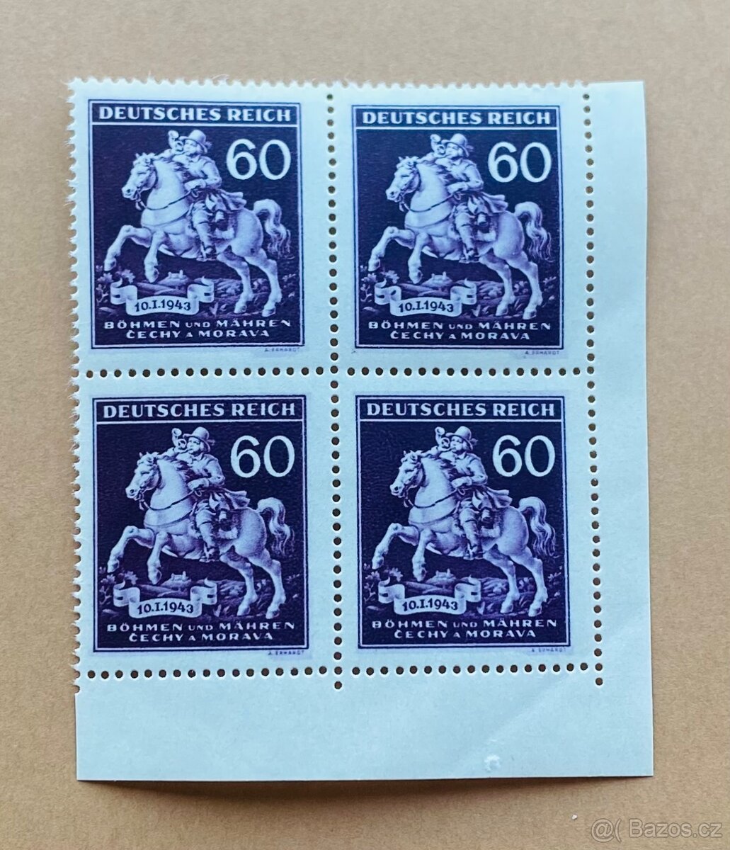 Poštovní známky z období protektorátu - 3