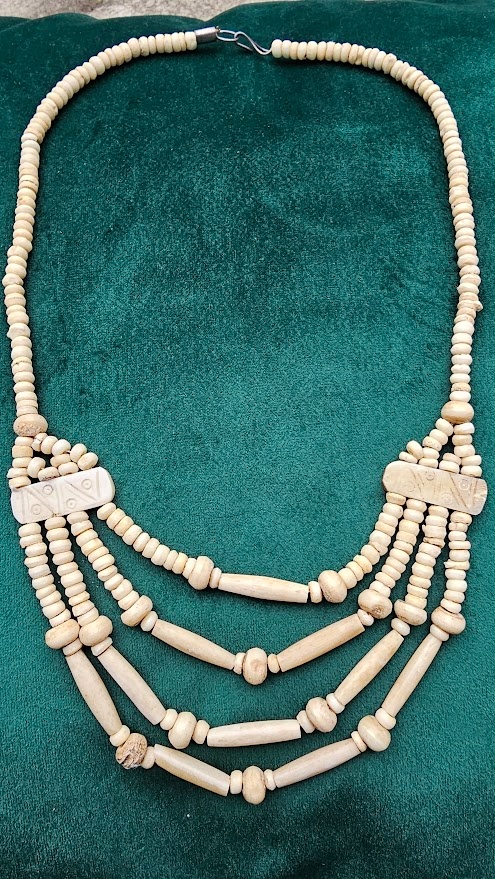 Náhrdelník slonová kost tyčky - 3