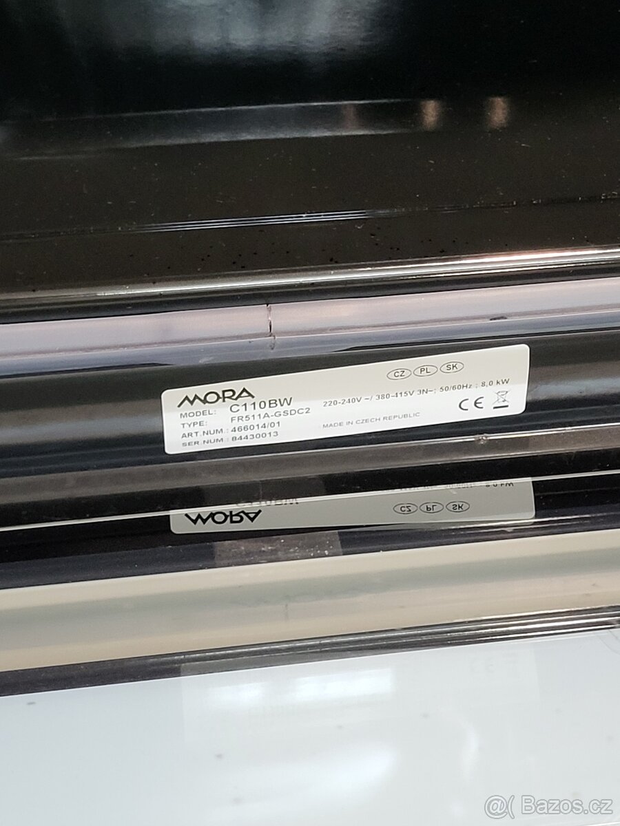 Sklokeramický sporák Mora C110BW - 3