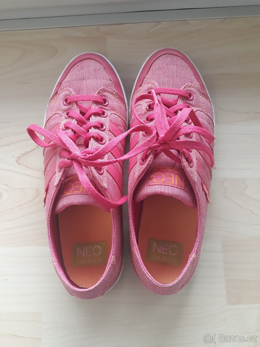 RUZOVE TENISKY ADIDAS NEO, vel.38 - 3