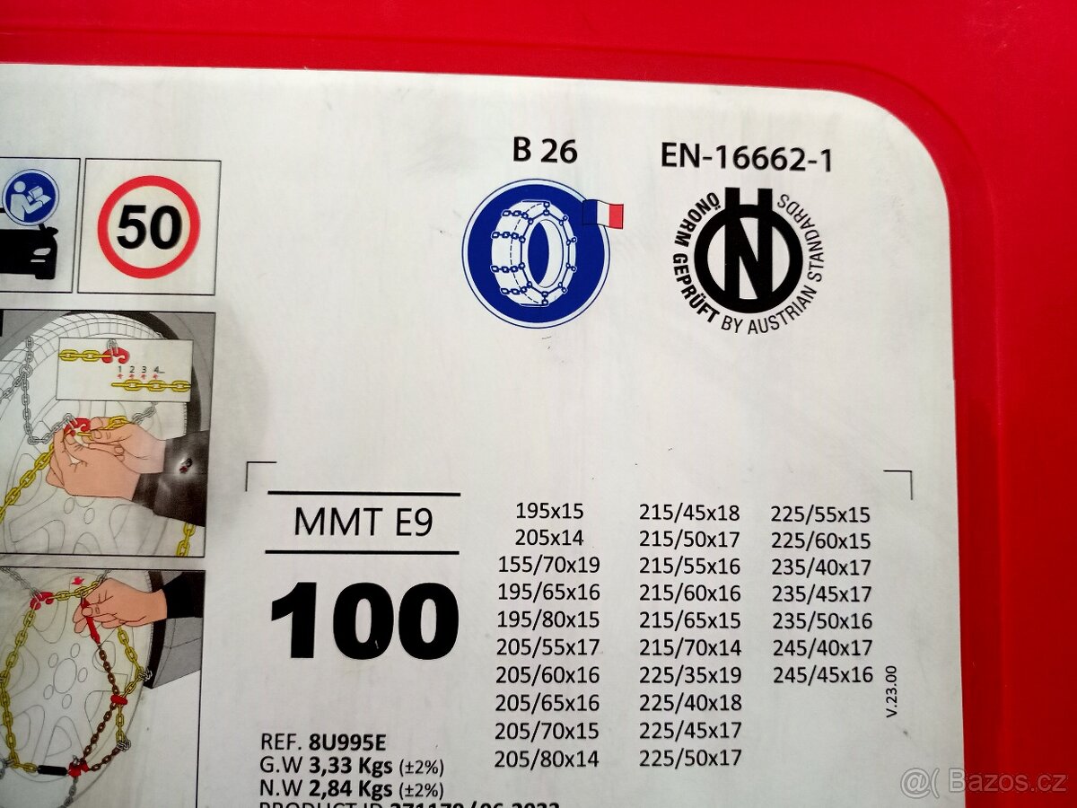 Sněhové řetězy - nové, nepoužité - 3